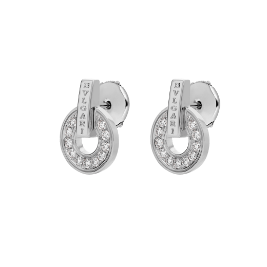 Personalised Mrs Earrings - White Gold, K