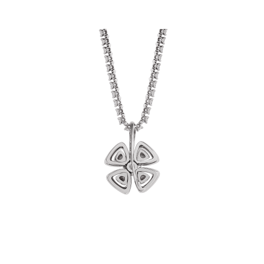 Fiorever 18 kt white gold convertible pendant necklace set with brilliant-cut diamonds (5.55 ct) and pavé diamonds (0.41 ct) 358351 image 4