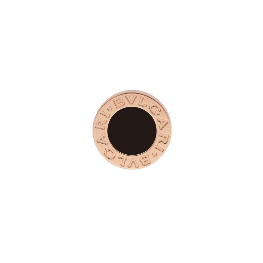 ブルガリ・ブルガリ 18Kピンクゴールド製シングル ピアス イヤリング（片耳用）。オニキスをあしらっています。 354730 image 1