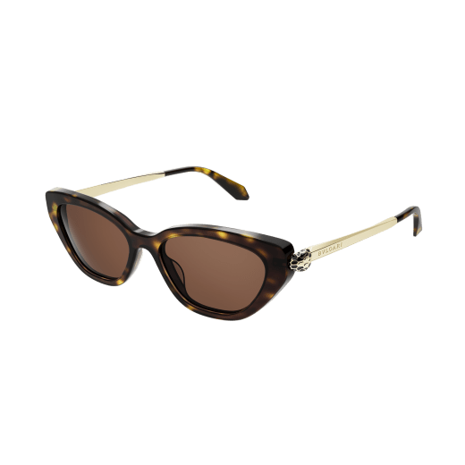 Serpenti Forever 橢圓形金屬太陽眼鏡，飾以琺瑯蛇頭元素。 904438 image 1