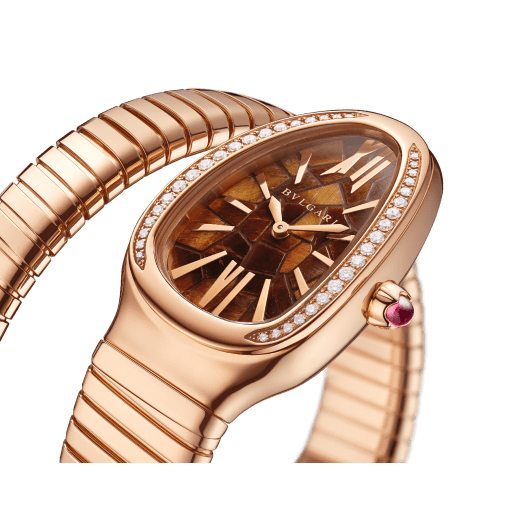 Bvlgari rose gold watch discount