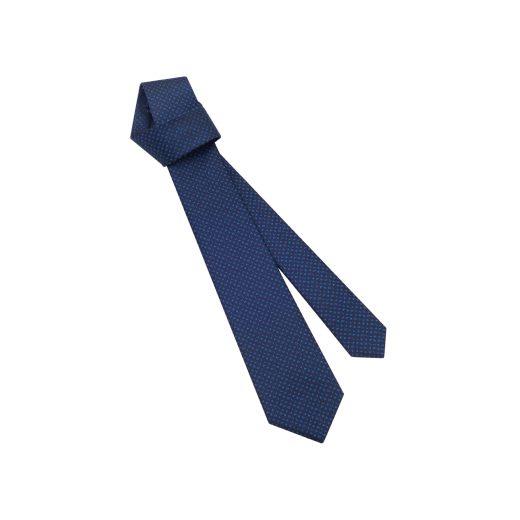 Bulgari Shinebeth seven-fold tie in fine old pink silk jacquard. BulgariShineBethb image 1