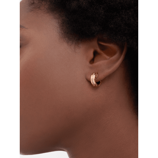 Bvlgari Bvlgari Bvlgari Mother of Pearl 18k Rose Gold Stud Earrings Bvlgari  | TLC