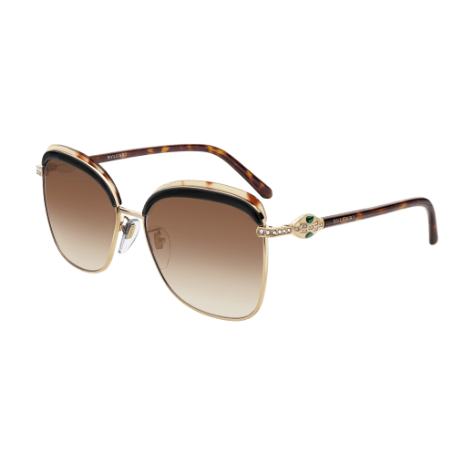 Bvlgari Serpenti squared metal sunglasses. 903661 image 1