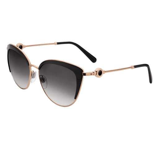 BVLGARI BVLGARI soft cat-eye metal sunglasses featuring a round décor with double logo. 903913 image 1