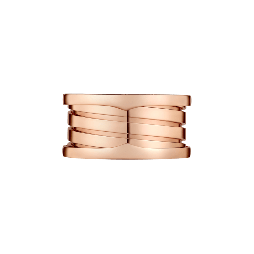 B.zero1 four-band ring in 18 kt rose gold. B-zero1-4-bands-AN856732 image 3
