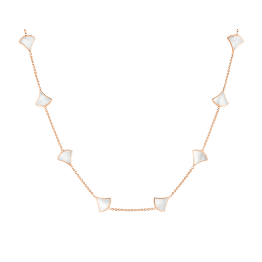 Divas' Dream 18 kt rose gold sautoir set with white mother-of-pearl elements 362779 image 1