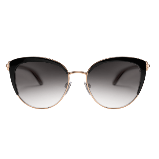 BVLGARI BVLGARI Sonnenbrille aus Metall in leichter Cat-Eye-Form mit rundem Dekor mit Doppellogo. 903913 image 2