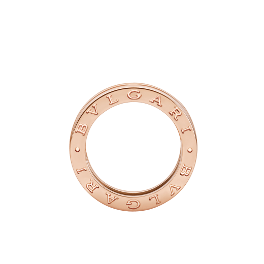 象徴的な螺旋（らせん）を細く解釈したビー・ゼロワン リング。円形に描かれたロゴデザインと同心円の流麗なラインが気品を漂わせて光彩を放ちます。 B-zero1-1-bands-AN852422 image 2