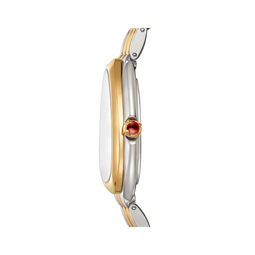 Serpenti Seduttori watch in stainless steel and 18 kt yellow gold with white silver opaline dial. Water-resistant up to 30 metres 103955 image 3