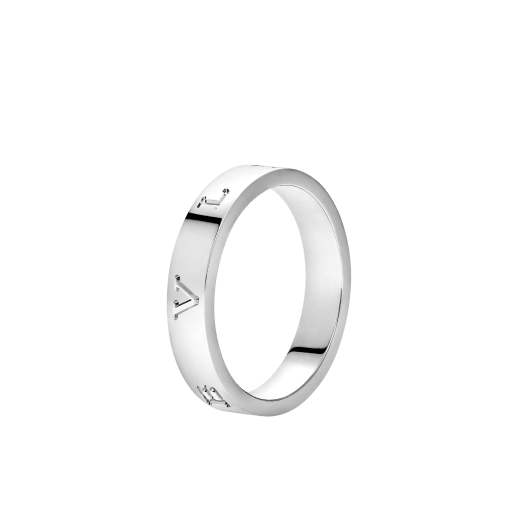 B.zero1 Essential 18 kt white gold band ring AN859967 image 1