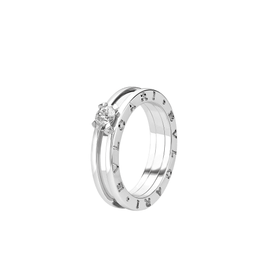 B.zero1 one-band ring in 18 kt white gold with one brilliant cut diamond. Available in 0.30 ct. 358380 image 1