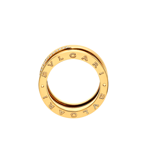 Yellow gold B.zero1 Ring Yellow with 0.27 ct Diamonds | Bulgari 