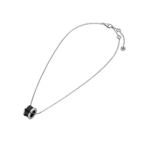 Save the Children necklace with sterling silver and black ceramic pendant, and sterling silver chain 349634 image 2