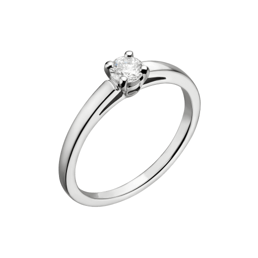 Griffe solitaire ring in platinum with round brilliant cut diamond. Available from 0.30 ct. A classic setting that allows the beauty and the pureness of the solitaire diamond to assert itself. 327795 image 1