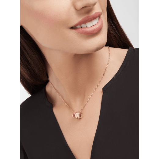 Lunar New Year Special Edition. Serpenti Viper 18 kt rose gold pendant necklace set with rubies on the head. 358888 image 1