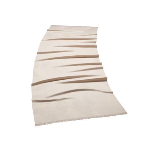 Logo Poly Soft stole in lapis opal cashmere. Made of 100% cashmere. LOGOPOLYSOFT-ST image 1