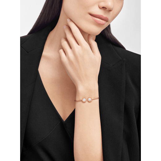 Bvlgari Bvlgari 手環，18K 玫瑰金材質，鑲飾珍珠母貝元素。 BR860205 image 2