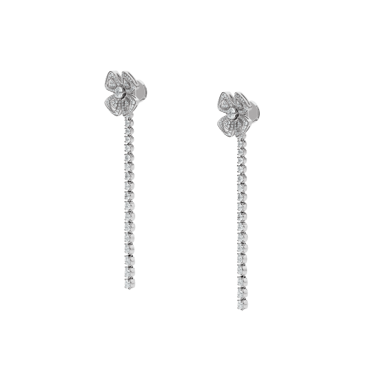 Fiorever 18 kt white gold convertible earrings set with brilliant-cut diamonds (2.81 ct) and pavé diamonds (0.26 ct) 358158 image 3