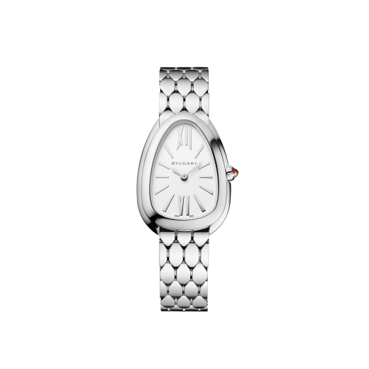 Orologio Serpenti Seduttori con cassa e bracciale in acciaio inossidabile e quadrante opalino argento. 103141 image 1