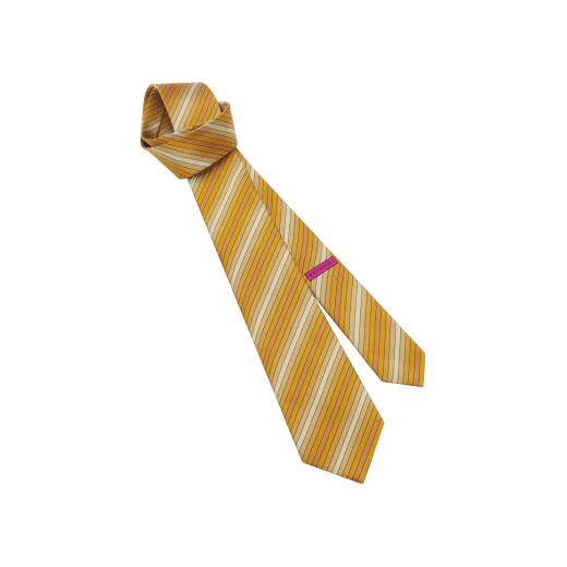 Logo Binario seven-fold tie in fine peacock green jacquard silk. Made of 100% silk. LOGOBINARIO image 1