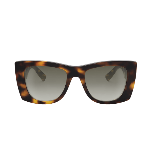 Bvlgari Roma Sonnenbrille in Schmetterlingsform aus Azetat mit Metalllogo an den Bügeln BV40038I image 2