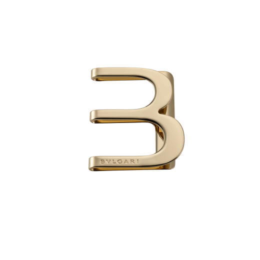 B Bar tie clip in light gold-finished metal. B-BAR image 1