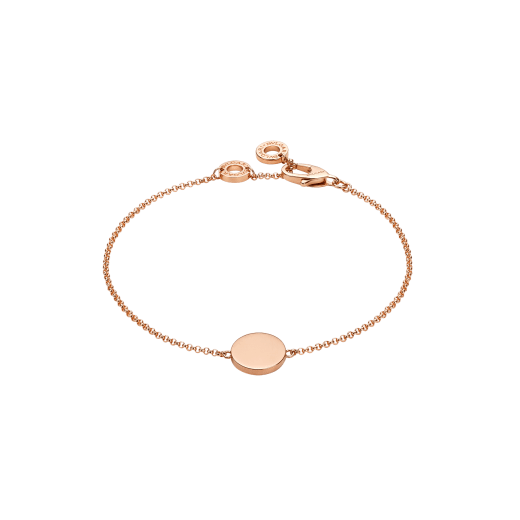 BVLGARI BVLGARI engravable 18 kt rose gold bracelet set with mother-of-pearl element BR859775 image 3