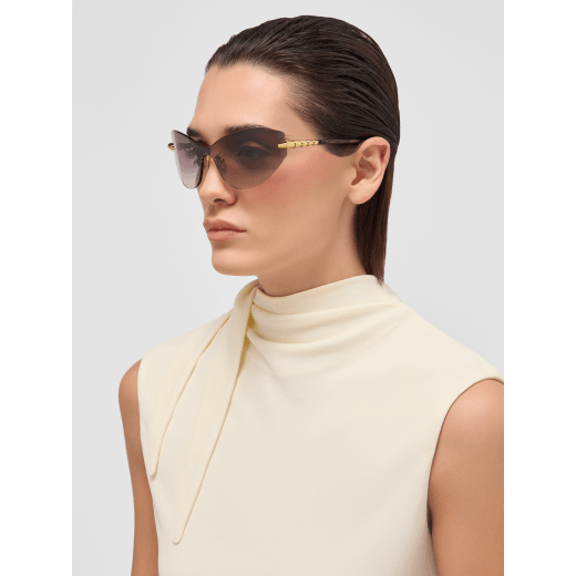 Serpenti Viper wraparound sunglasses with jewellery-inspired scale motif 904410 image 1