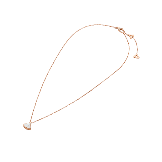 Divas' Dream necklace with mini pendant in 18 kt rose gold, set with mother-of-pearl element. 361782 image 2