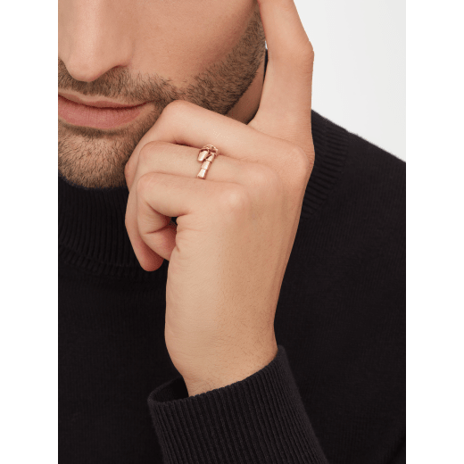 Serpenti Viper one-coil 18 kt rose gold ring AN859178 image 2