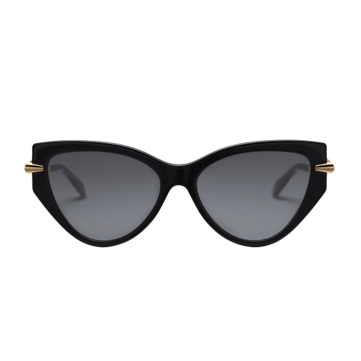 Serpenti Viper cat-eye acetate sunglasses with gold-finished temples 904262 image 2
