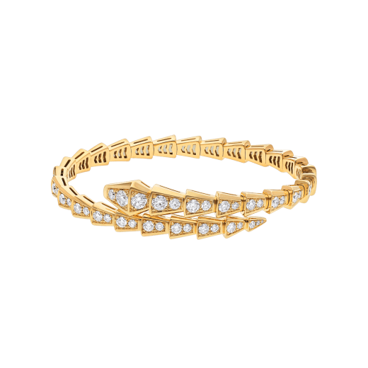 Yellow gold Serpenti Viper Bracelet Yellow with 2.76 ct Diamonds Bulgari Official Store