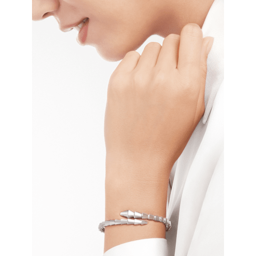 Serpenti Viper one-coil 18 kt white gold bracelet BR860037 image 2