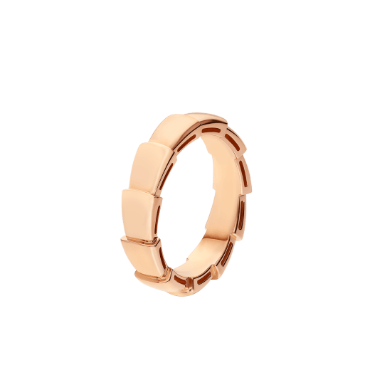 Serpenti Viper wedding band in 18 kt rose gold (6 mm thick) AN859325 image 1