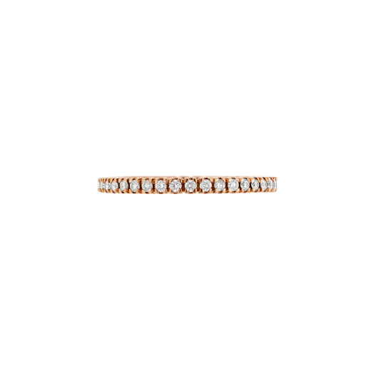 細いサイズのローマ アモール。ドゥミトゥール ラウンドブリリアントカット・ダイヤモンドをあしらった18Kピンクゴールド製。 AN857561 image 2