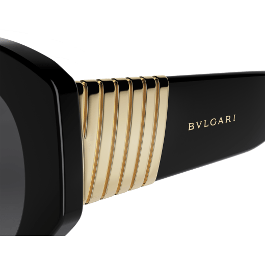 Tubogas oval acetate sunglasses with spiral embellishment on the temples 904362 image 3