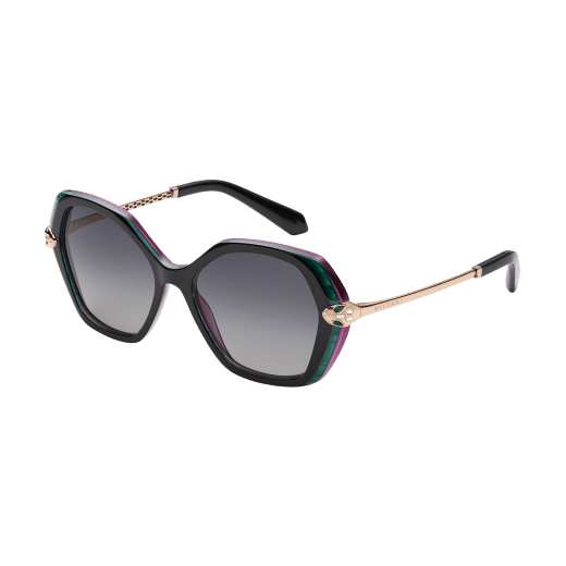 نظارات شمسية "لي جيمّي" من الأسيتات سداسية الشكل 904128 image 1