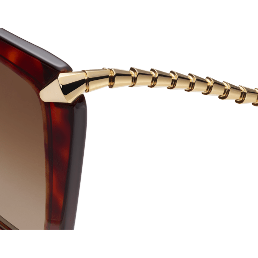 Serpenti Viper butterfly acetate sunglasses with gold-finished temples BV40002I image 3