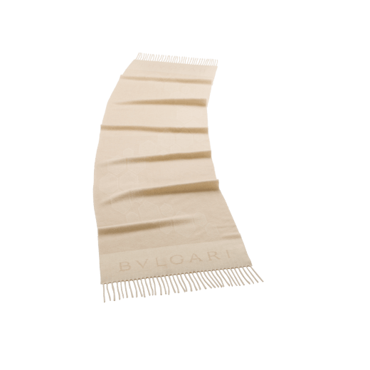 Wonder Scales stole in stone grey cashmere. Made of 100% cashmere. WONDERSCALES-ST image 1