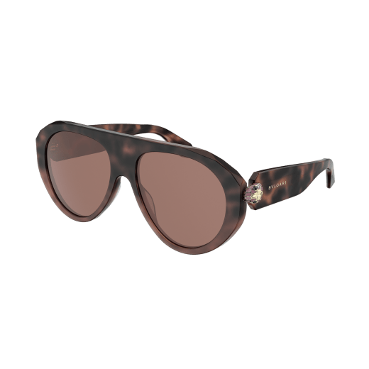 Serpenti Forever pilot acetate sunglasses with enamelled snakehead embellishment 904378 image 1