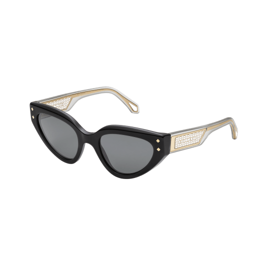 Serpenti "Vipermesh" cat-eye acetate sunglasses 0BV8256 image 1