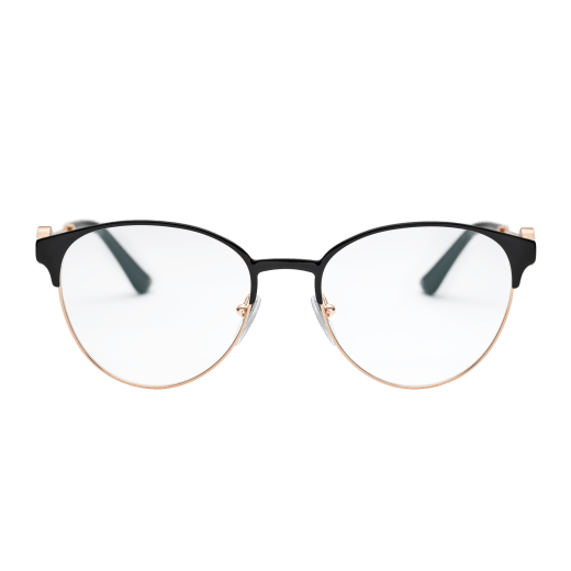 نظارات «بولغري بولغري» بإطار شبه مستدير وعدسات حاجبة للضوء الأزرق 904144 image 2