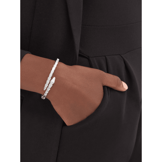 Serpenti Viper one-coil 18 kt white gold bracelet BR860037 image 1