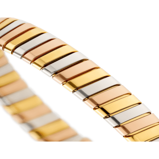 Bvlgari Tubogas 18 kt yellow, white and rose gold bracelet BR860068 image 3