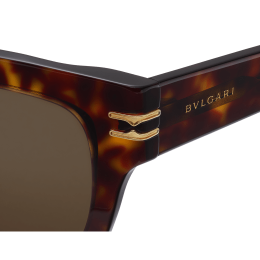 B.zero1 geometric acetate sunglasses with iconic decor BV40013I image 3