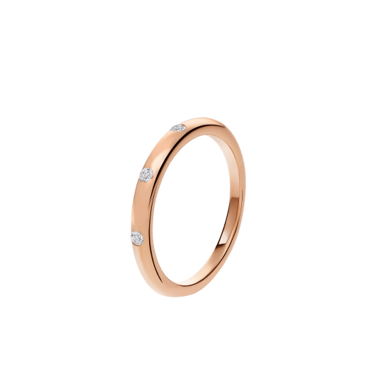 Fedi Wedding Band in 18 kt rose gold with three diamonds AN857546 image 1