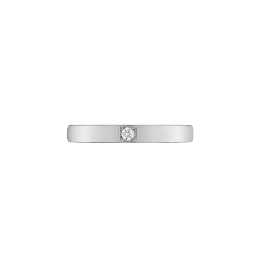 خاتم زواج «مارّي مي» من البلاتين مرصع بحجر ألماس. AN854104 image 3