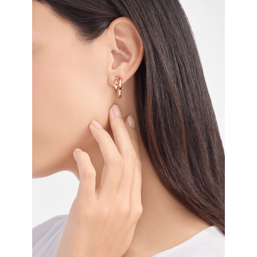Serpenti Viper 18 kt rose gold earrings 361293 image 2