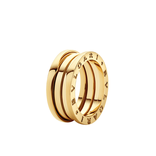 Anello B.zero1 a tre fasce in oro giallo 18 kt. B-zero1-3-bands-AN191023 image 1